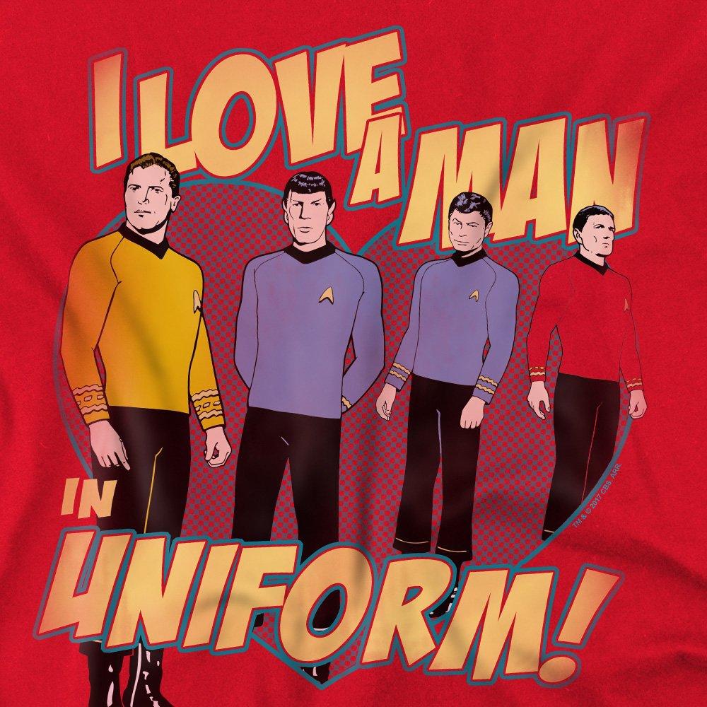 Red - Star Trek - Star Trek Man In Uniform T Shirt Red - 2