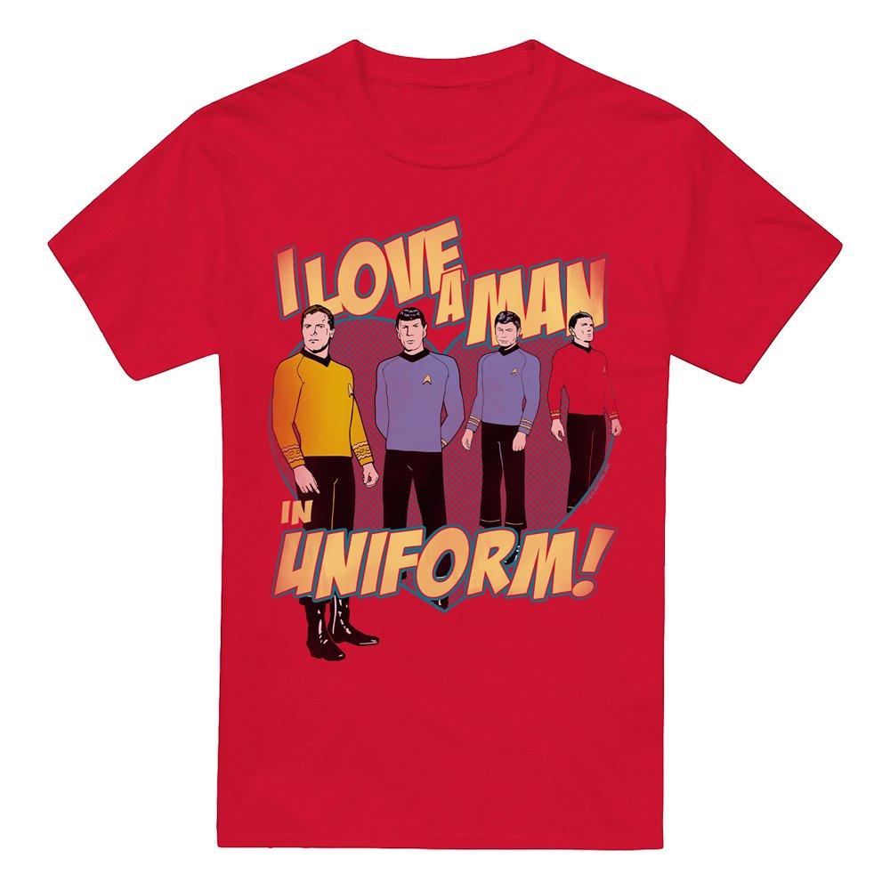 Red - Star Trek - Star Trek Man In Uniform T Shirt Red - 4
