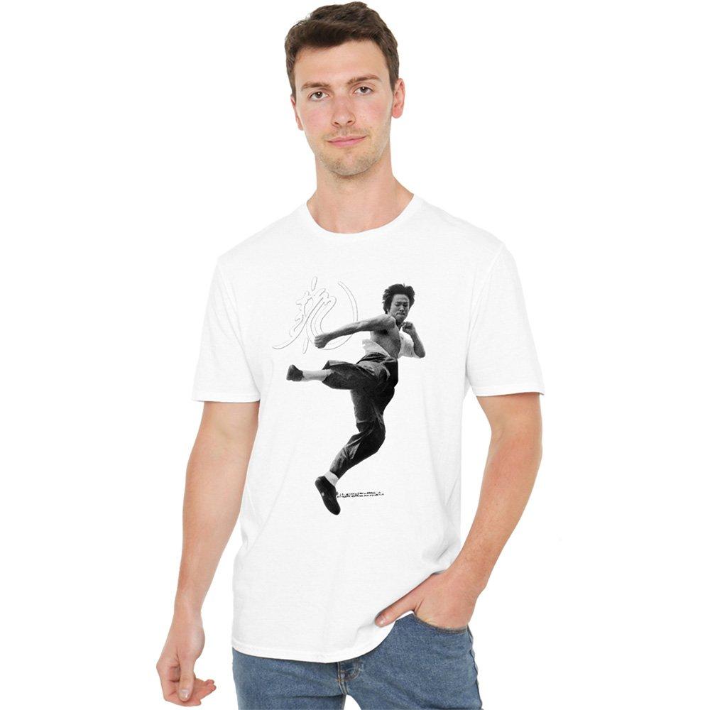 White - Other - Bruce Lee Flying Kick T Shirt White - 1