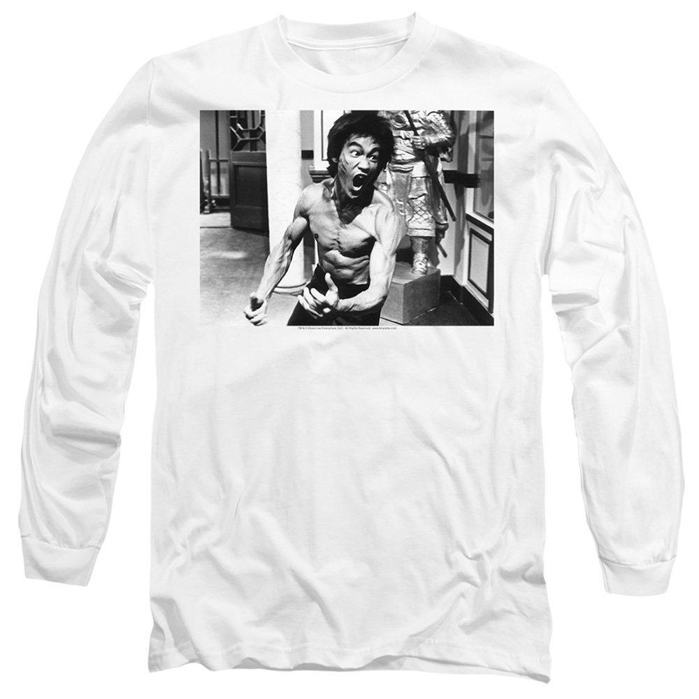 White - Other - Bruce Lee Full Of Fury Long Sleeve T-Shirt White - 1