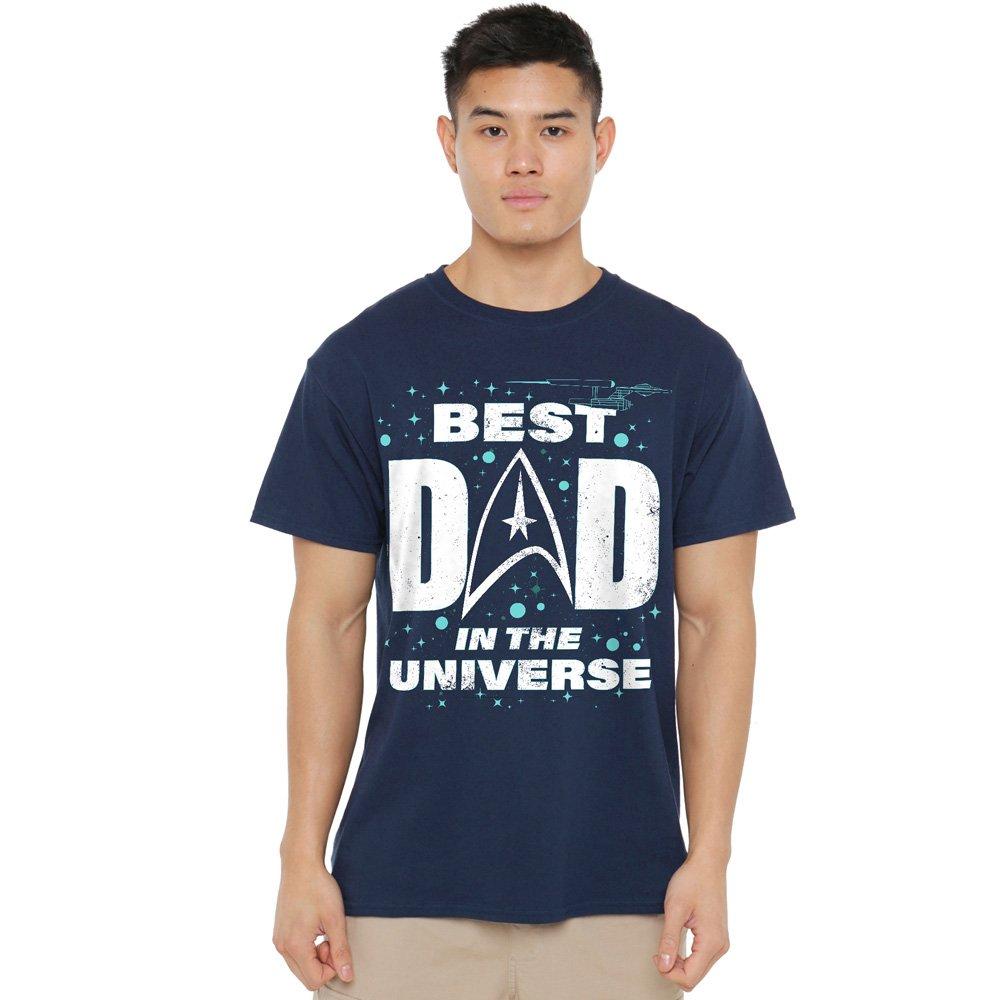 Navy - Star Trek - Star Trek FatherS Day Best Dad In The Universe T - 1