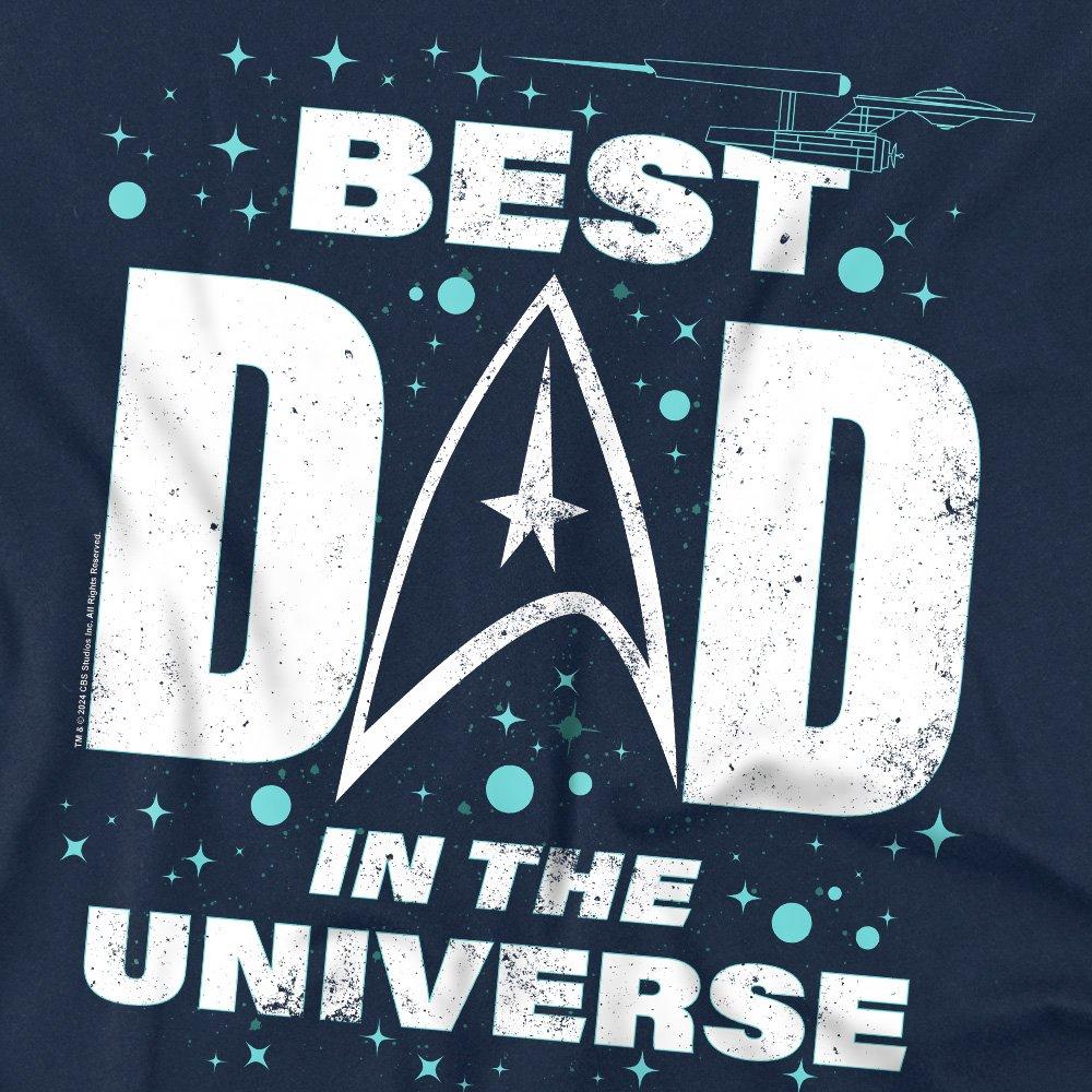Navy - Star Trek - Star Trek FatherS Day Best Dad In The Universe T - 2