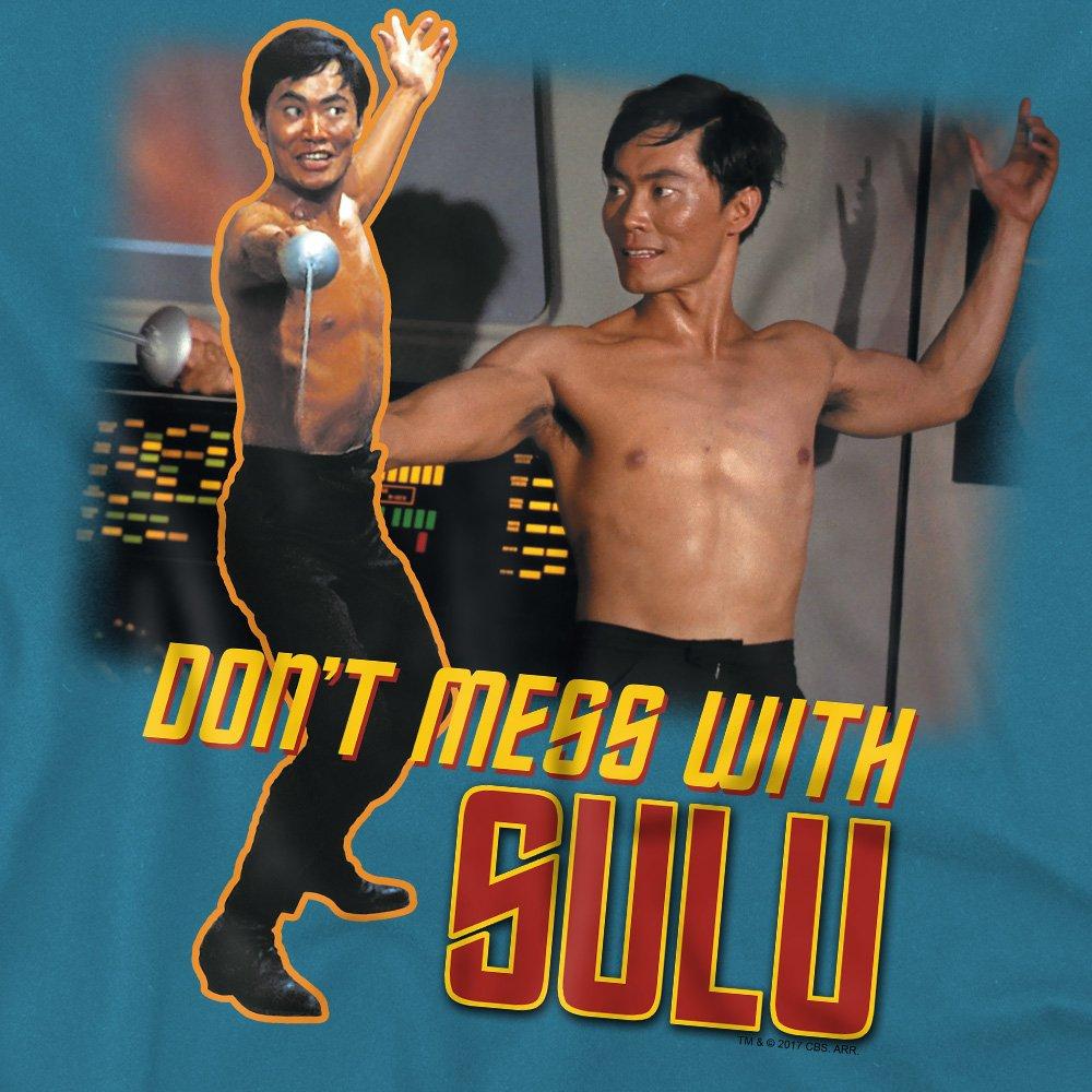 Grey - Star Trek - Star Trek Dont Mess With Sulu T Shirt Slate - 2