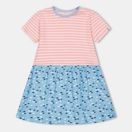 Lilly and Sid Fabric Mix A-Line Dress