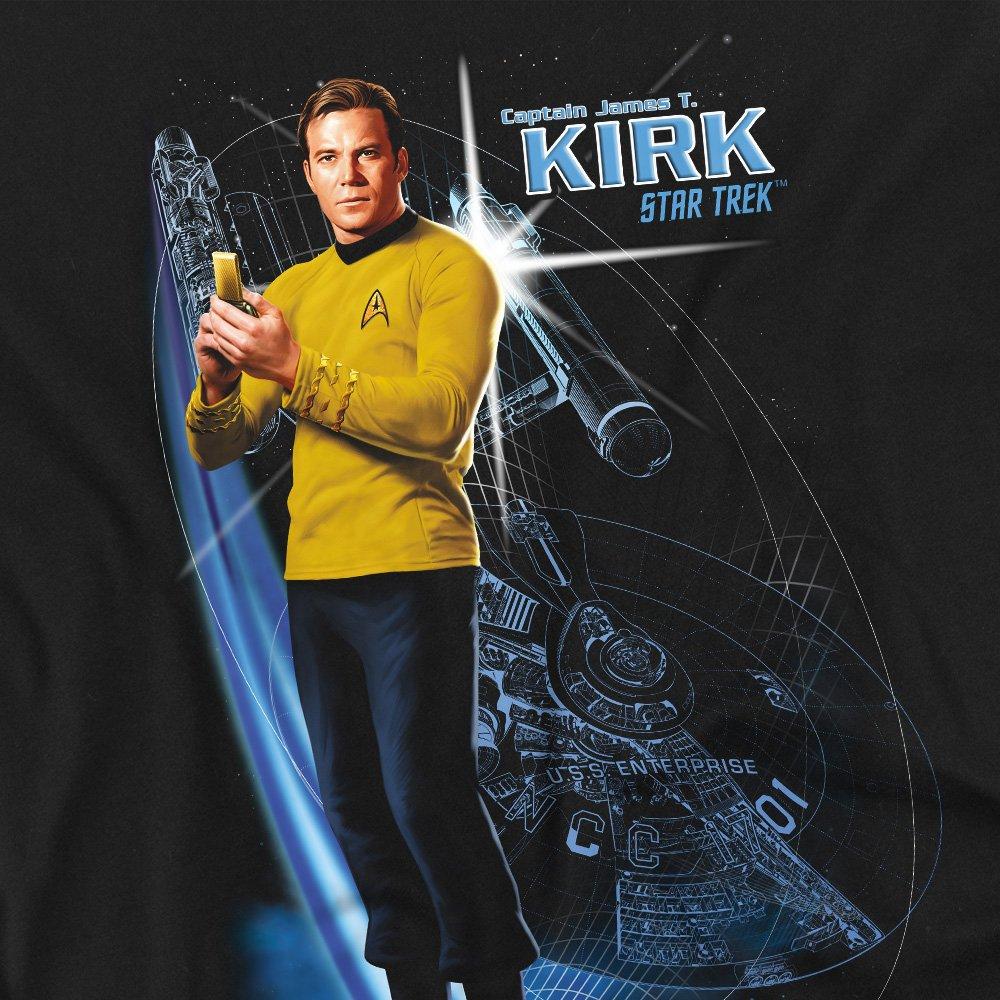 Black - Star Trek - Star Trek Galactic Kirk T Shirt Black - 2