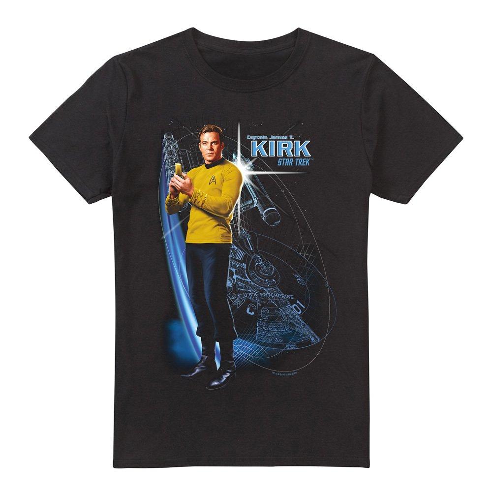 Black - Star Trek - Star Trek Galactic Kirk T Shirt Black - 4