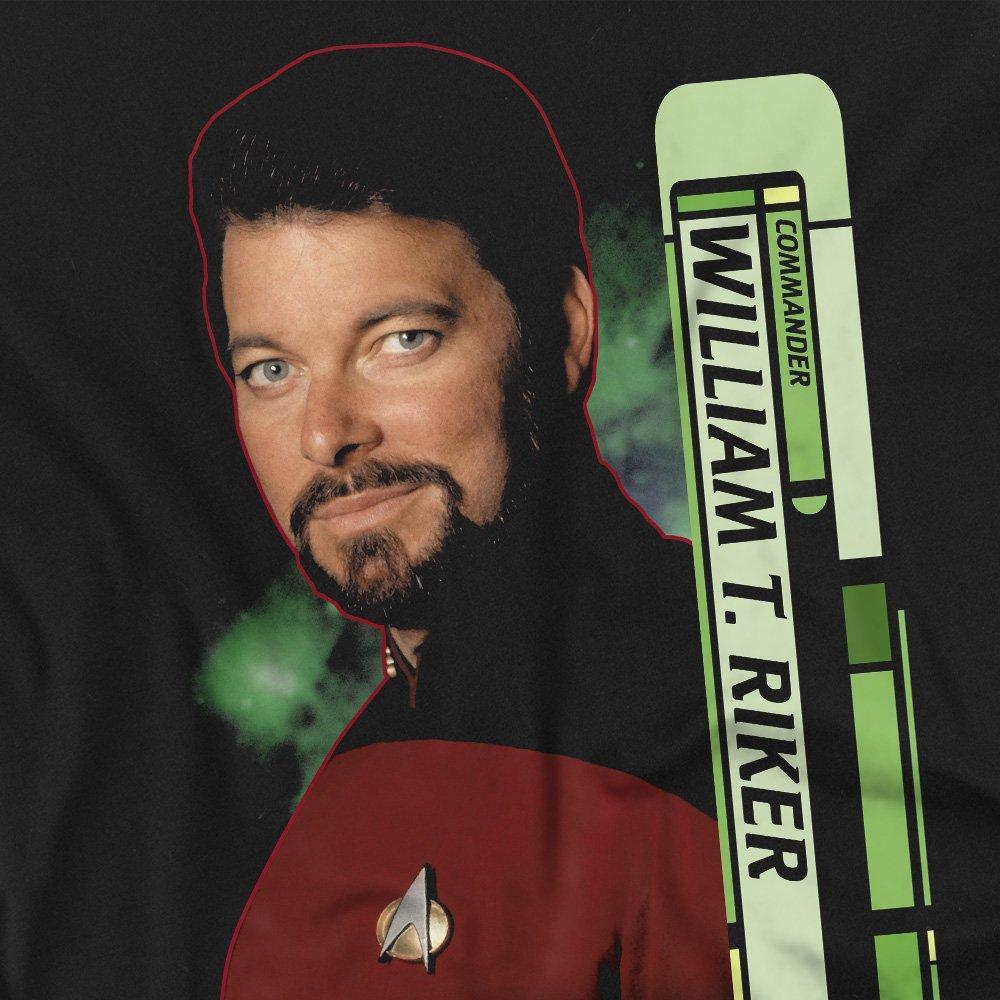 Black - Star Trek - Star Trek Riker T Shirt Black - 2