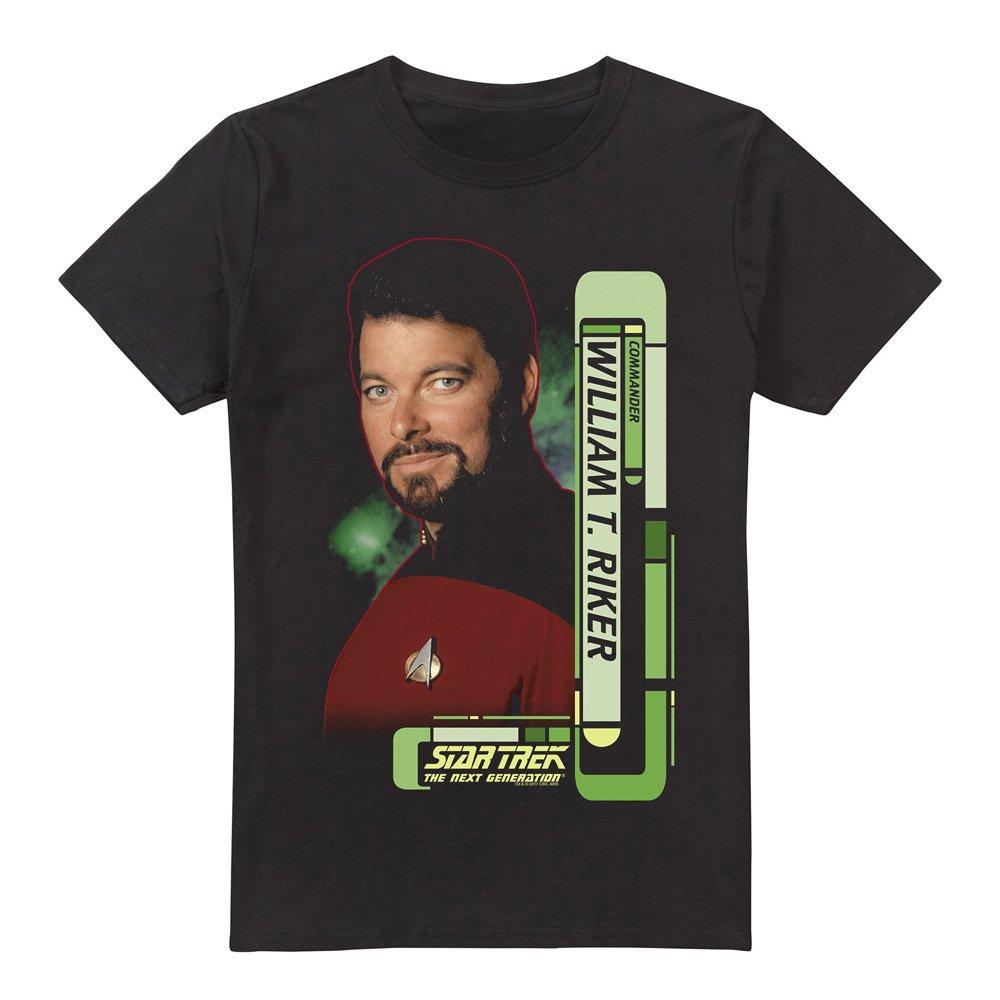 Black - Star Trek - Star Trek Riker T Shirt Black - 4