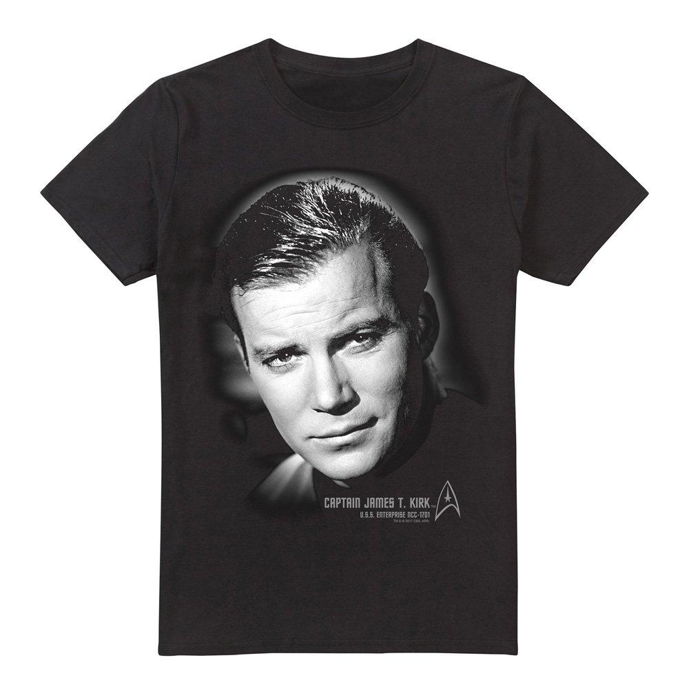 Black - Star Trek - Star Trek Captain Kirk Portrait T Shirt Black - 4