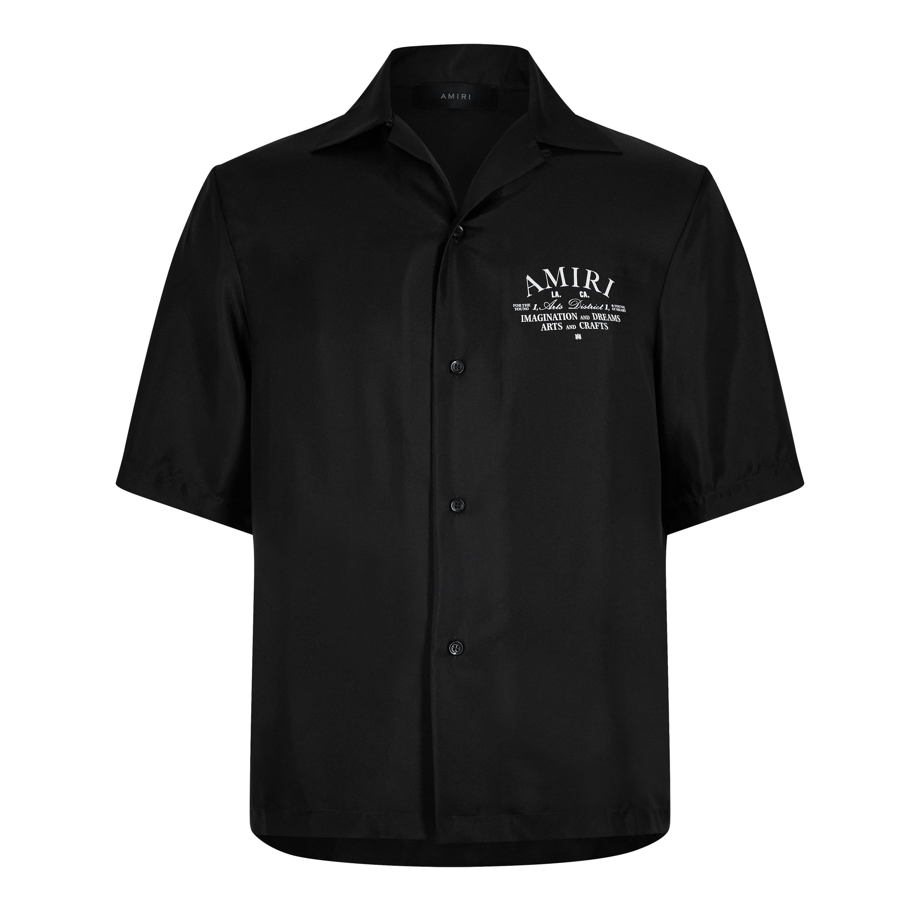 Black 001 - Amiri - Silk Art District Shirt - 7