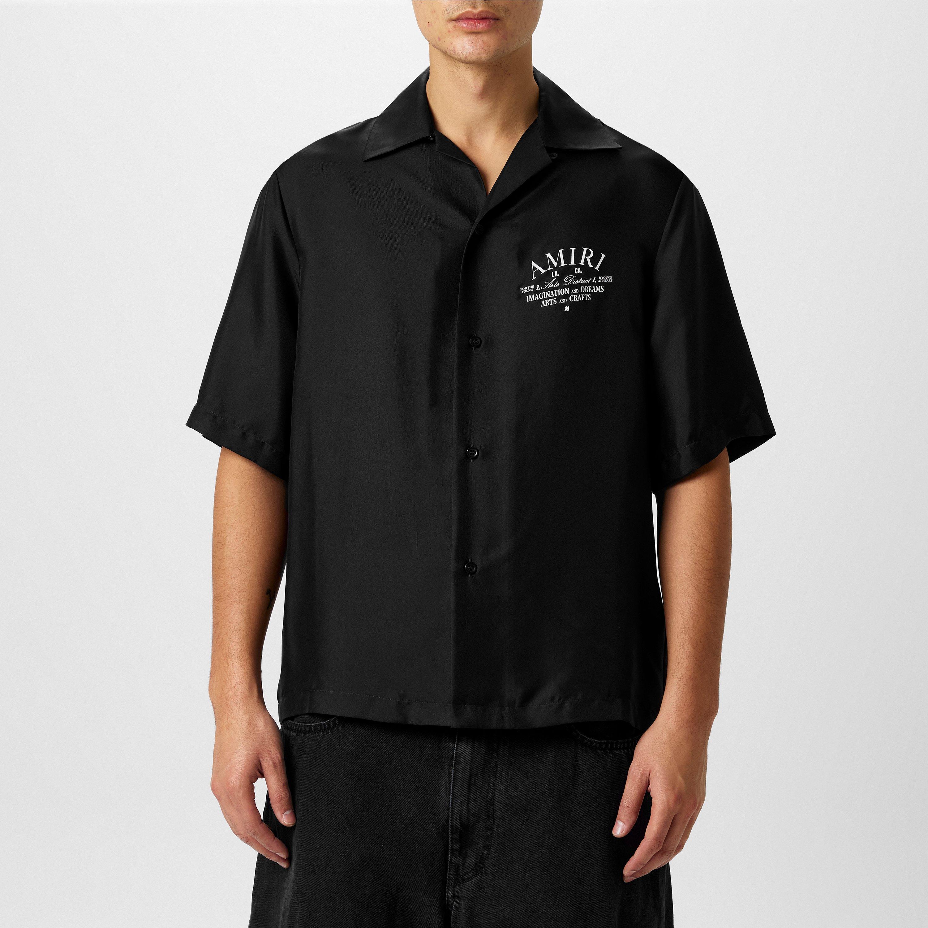 Black 001 - Amiri - Silk Art District Shirt - 3