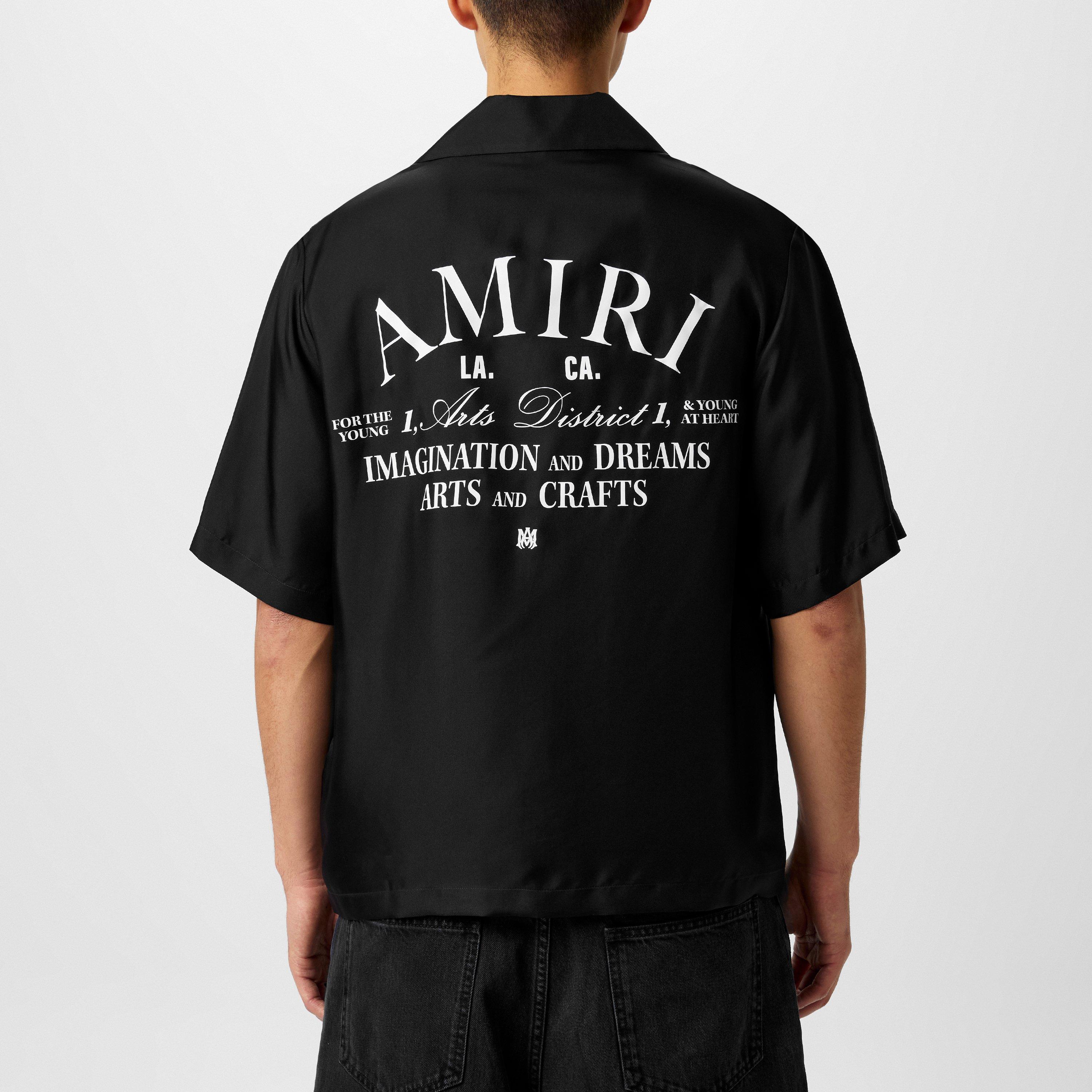 Black 001 - Amiri - Silk Art District Shirt - 4