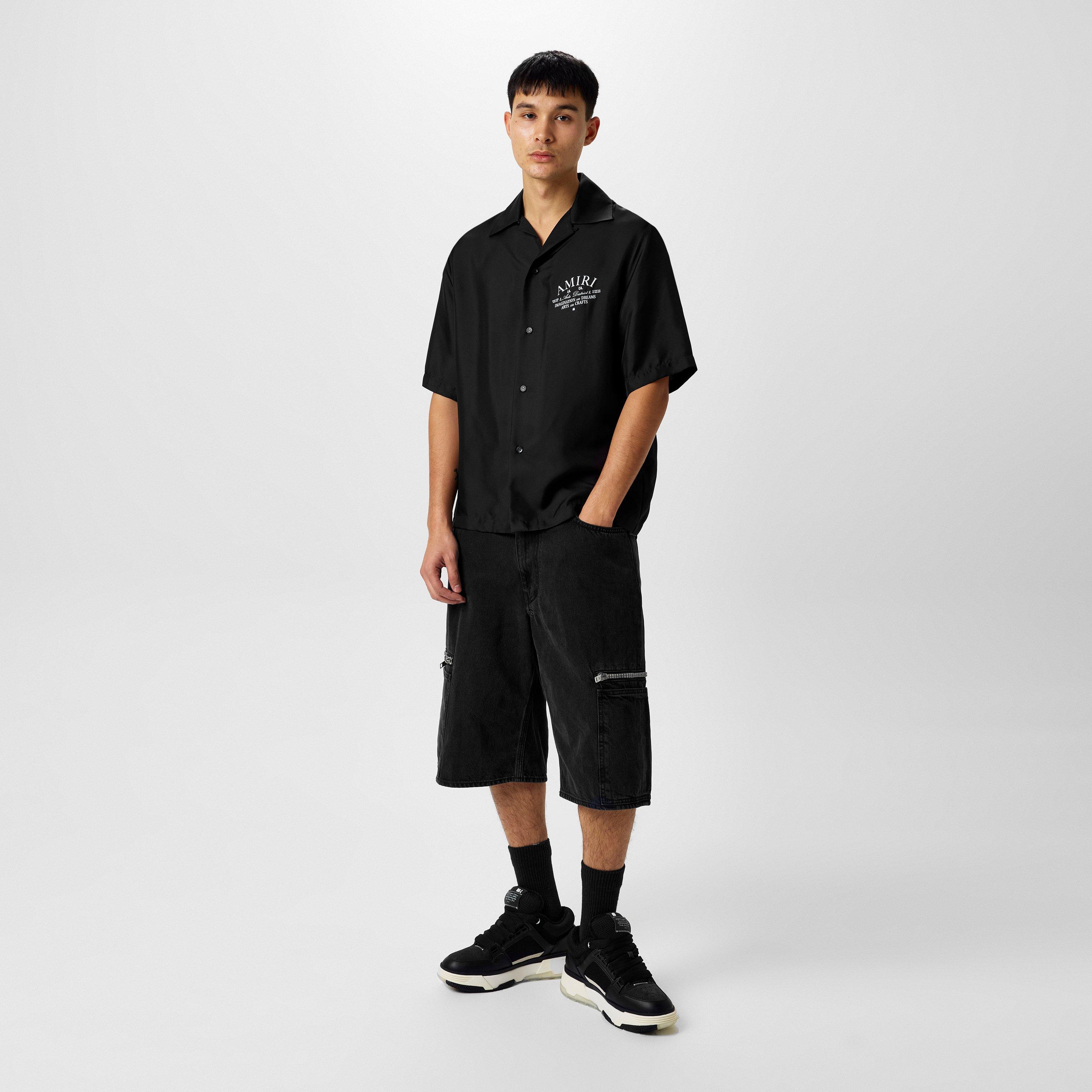 Black 001 - Amiri - Silk Art District Shirt - 6