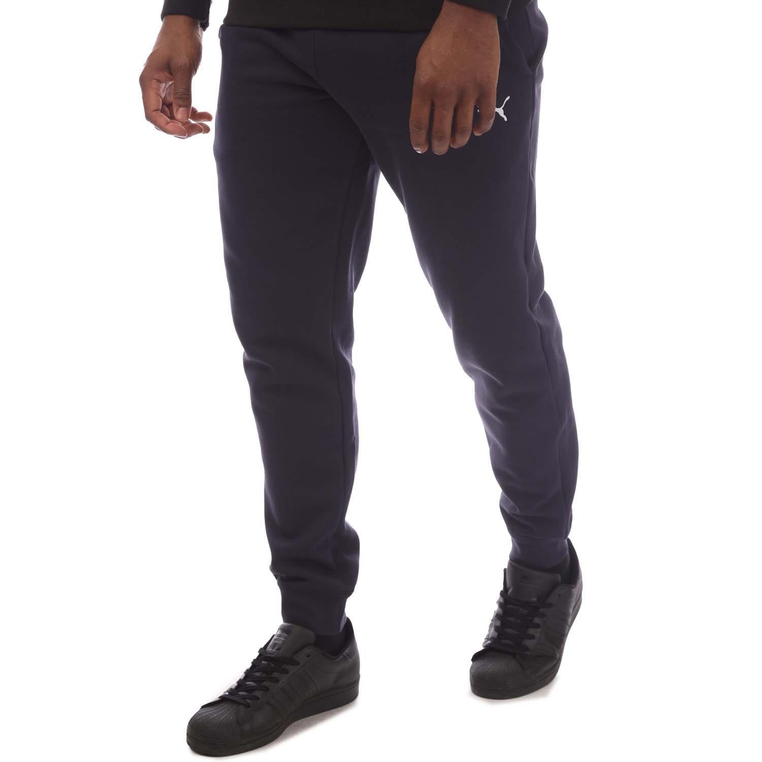 Navy - Puma - Small Logo Cuffed Joggers - 2