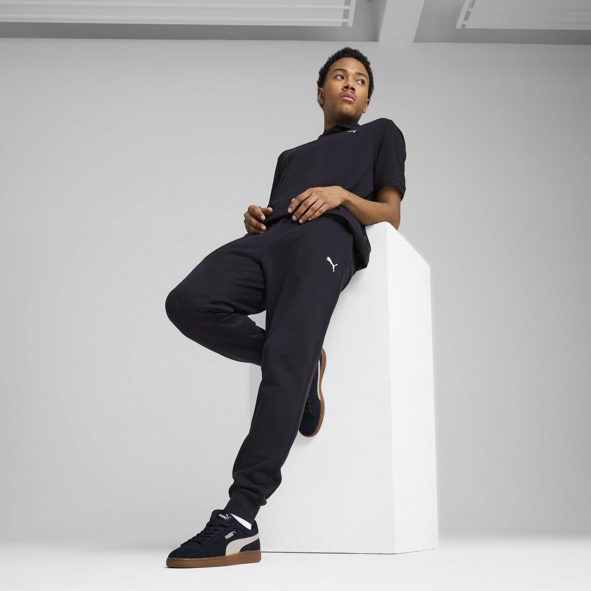 Navy - Puma - Small Logo Cuffed Joggers - 5