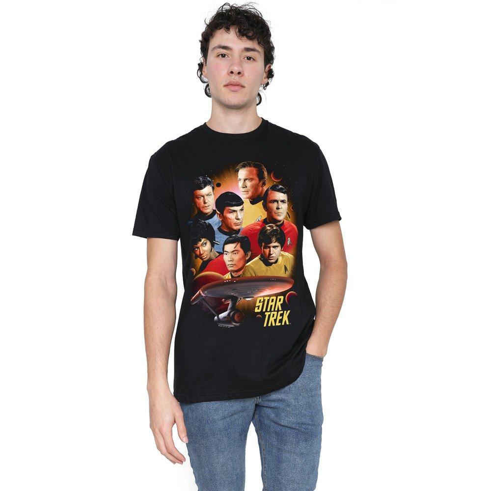 Black - Star Trek - Star Trek Heart Of The Enterprise T Shirt Black - 1