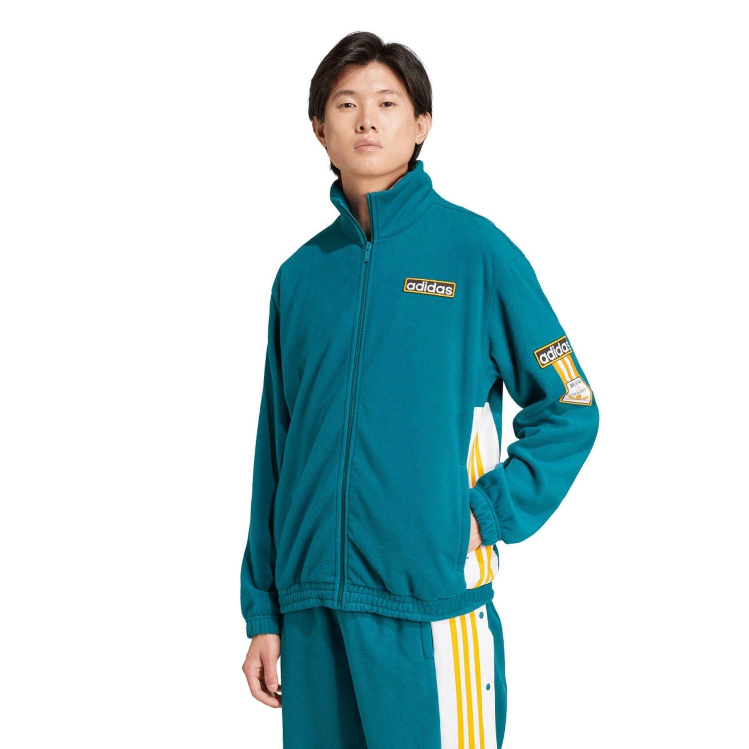 Teal - adidas Originals - Polar Fleece Adibreak Track Jacket - 1