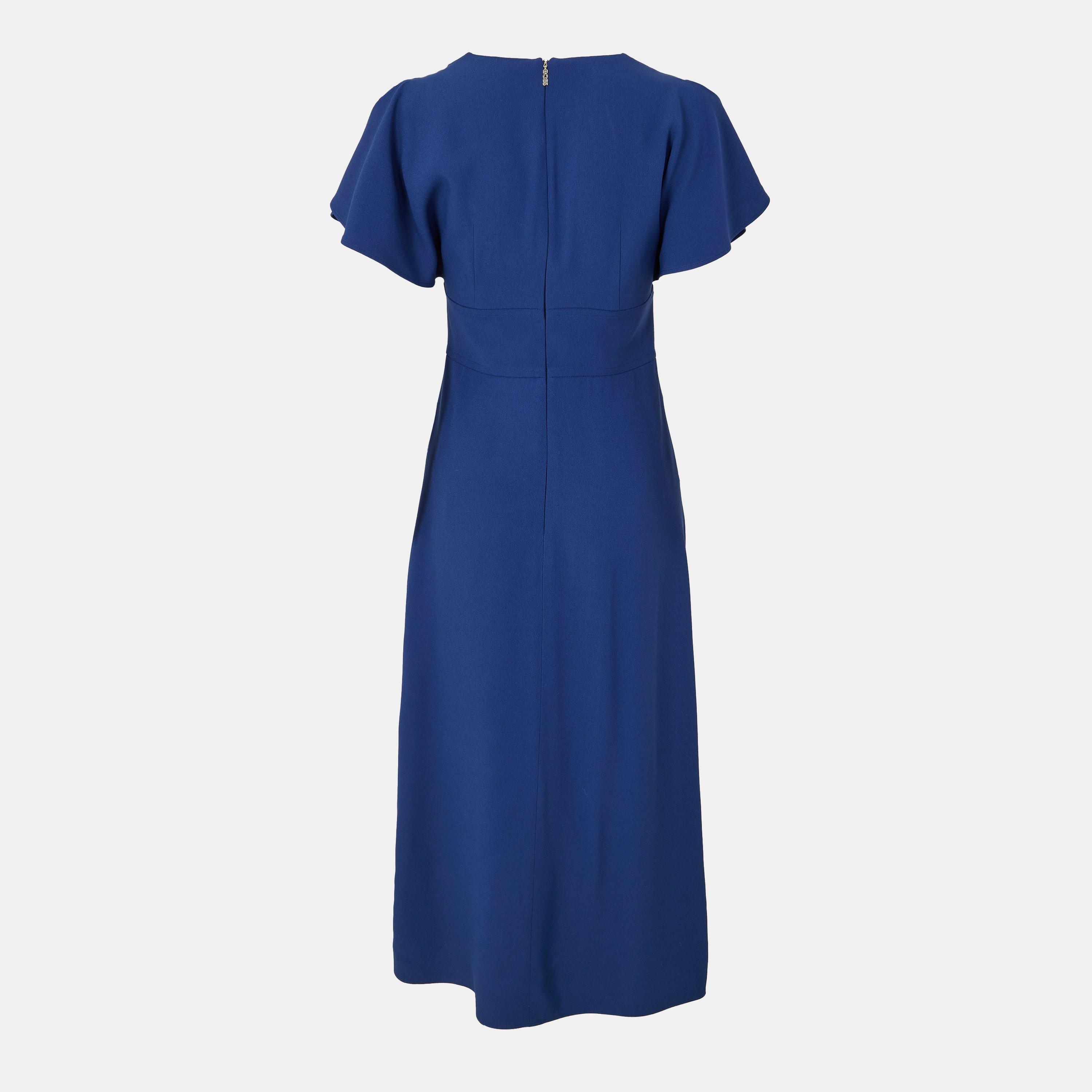 Dark Blue - Boss - Women's Dawinga Slim Fit Long Length Dress - 2