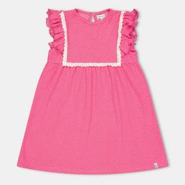 Lilly and Sid Frill Dotty A-Line Dress