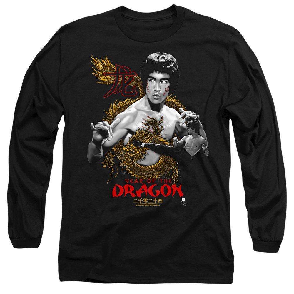 Black - Other - Bruce Lee Golden Year Of The Dragon Long Sleeve T- - 1