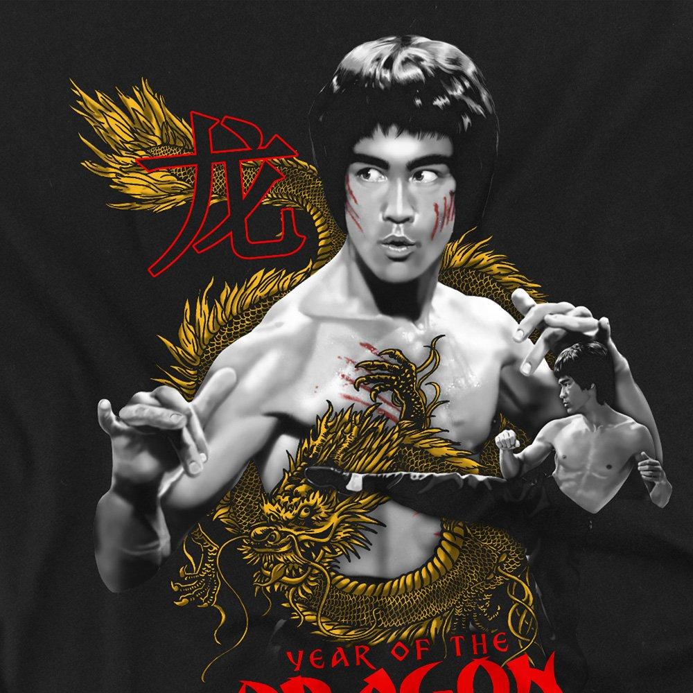 Black - Other - Bruce Lee Golden Year Of The Dragon Long Sleeve T- - 2