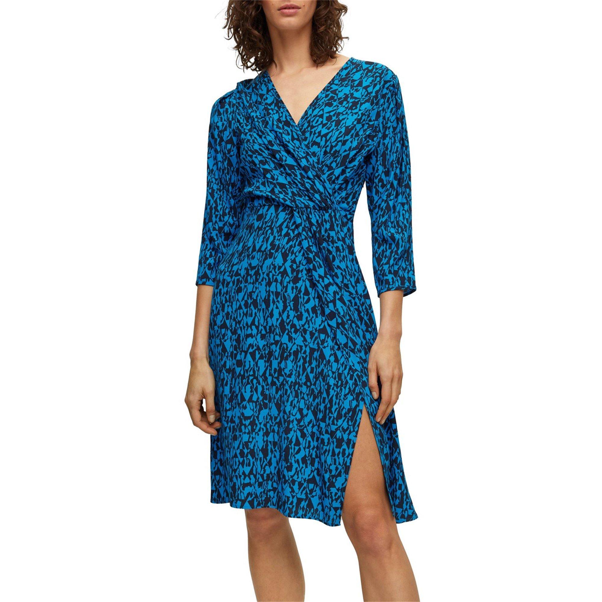 Open Misc - Boss - Women's Danottea Dress, Wrap Design, Flared Shape - 5