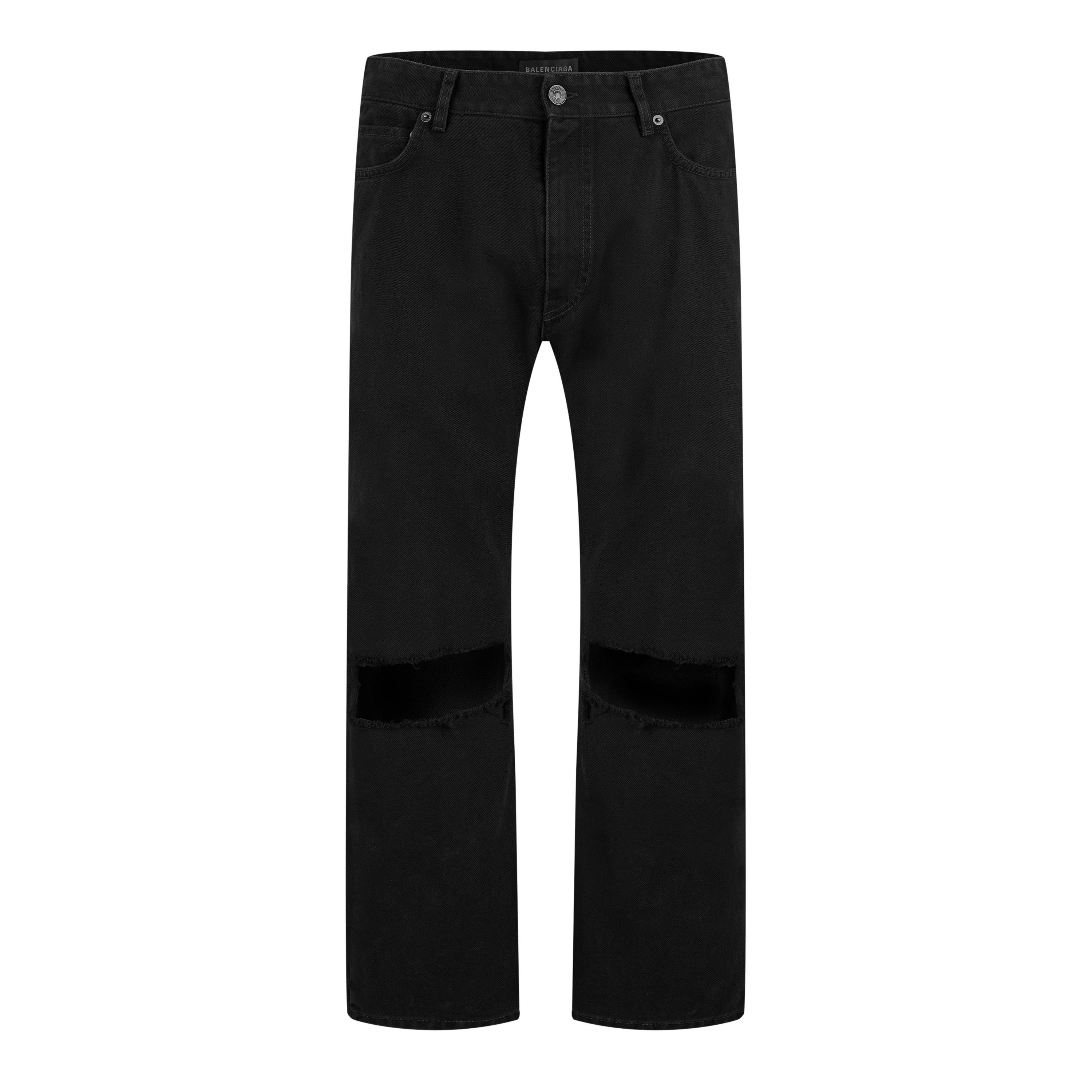 Black - Balenciaga - Loose Fit Buckle Pants - 7