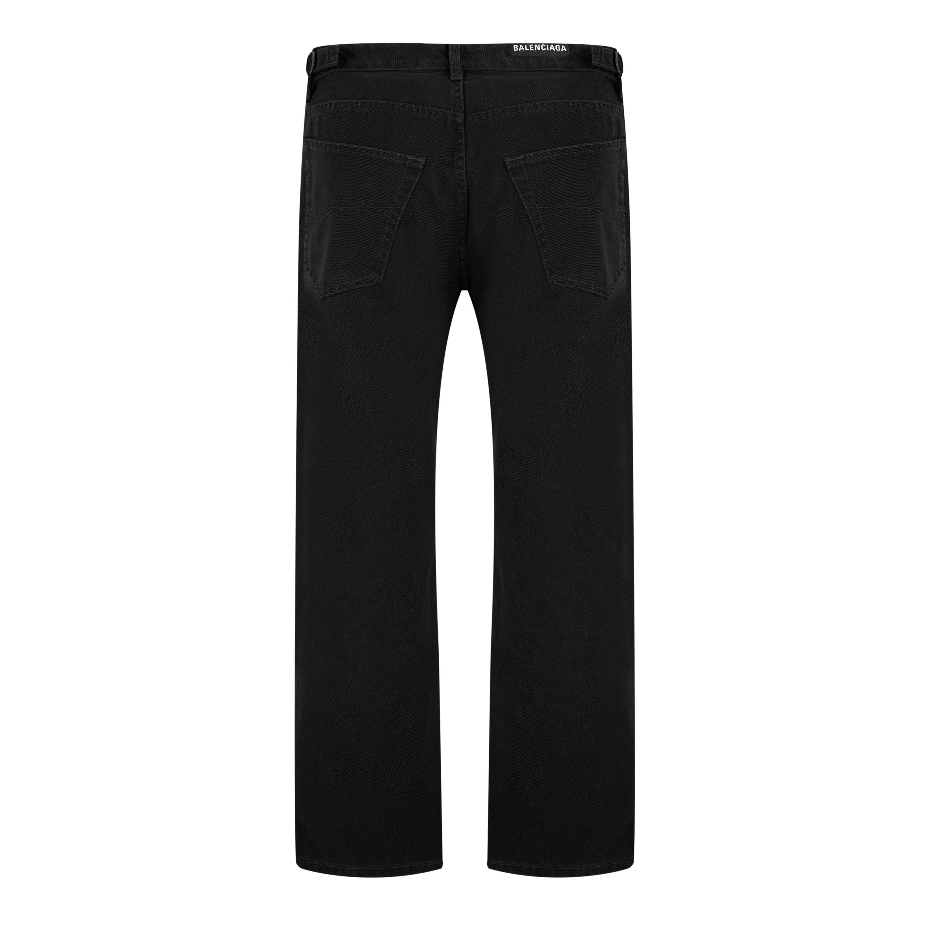 Black - Balenciaga - Loose Fit Buckle Pants - 8