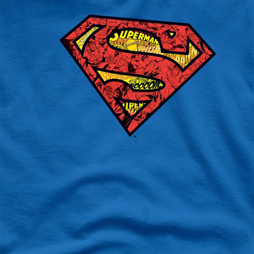 Royal - Superman - Superman Comic Collage Mens T-Shirt Royal - 2