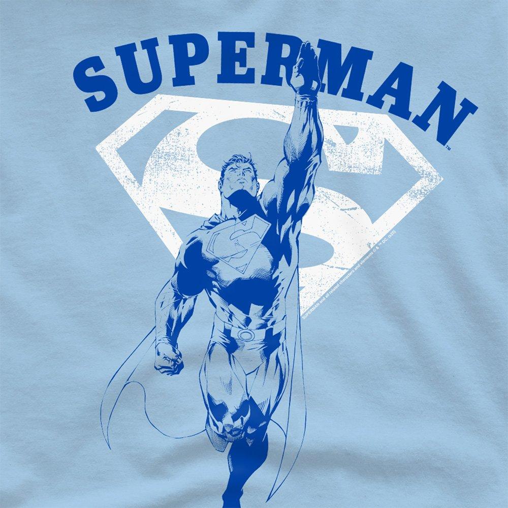 Light Blue - DC Comics - Superman Flying Outline T-Shirt Light Blue - 2