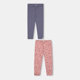 Lilly and Sid & Sid Multicoloured Stripe And Fairy Print Leggings - 2 Pack