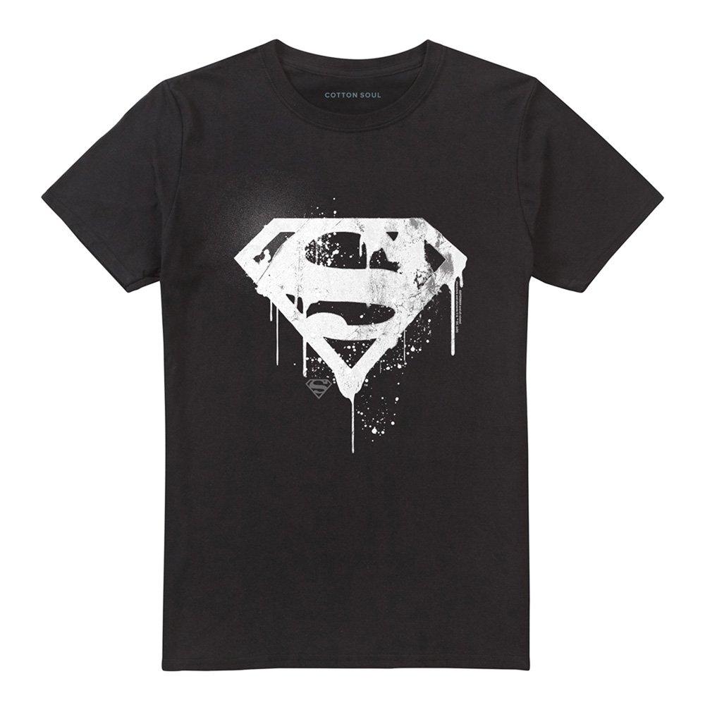 Black - DC Comics - Superman Graffiti Logo T-Shirt Black - 4