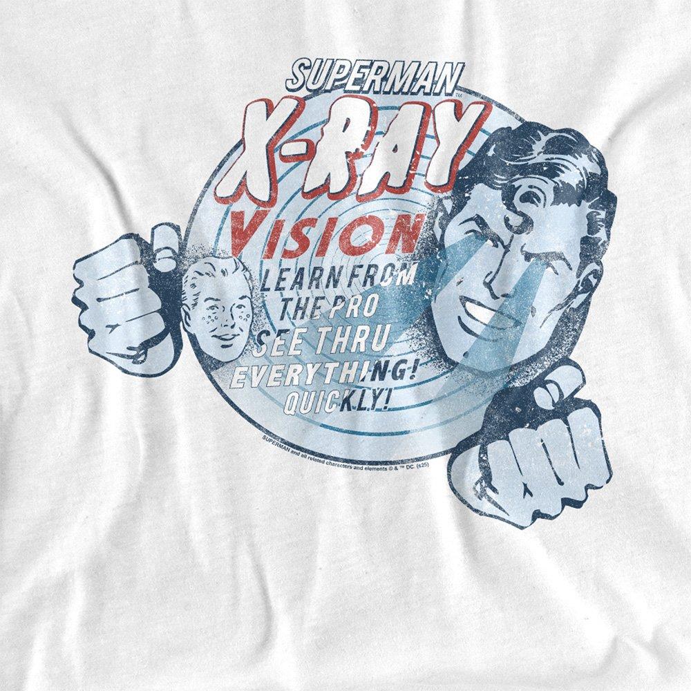White - DC Comics - Superman Vintage Xray Vision T-Shirt White - 2