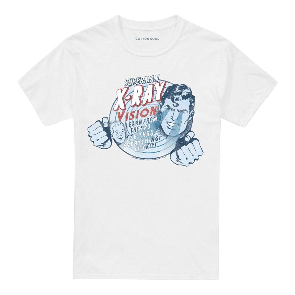 White - DC Comics - Superman Vintage Xray Vision T-Shirt White - 4