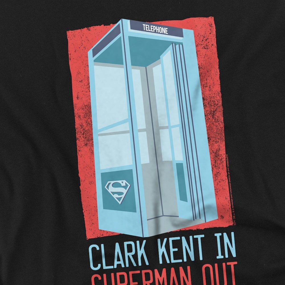 Black - DC Comics - Superman Phonebooth Clark Kent T-Shirt Black - 2