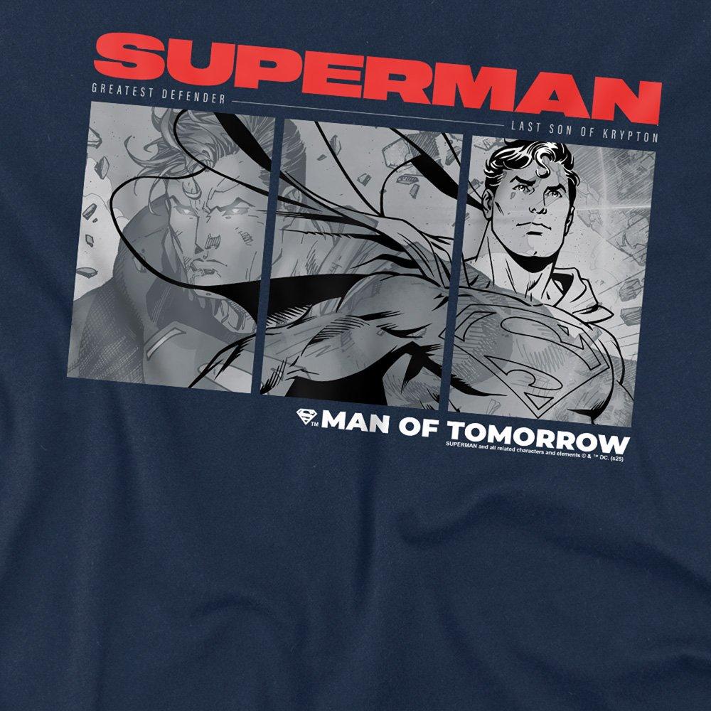 Navy - DC Comics - Superman Man Of Steel Comic T-Shirt Navy - 2