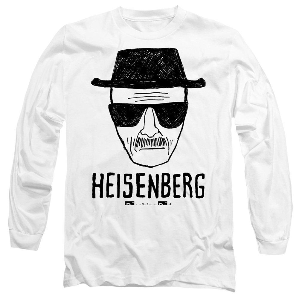 White - Breaking Bad - Breaking Bad Heisenberg Long Sleeve T-Shirt White - 1
