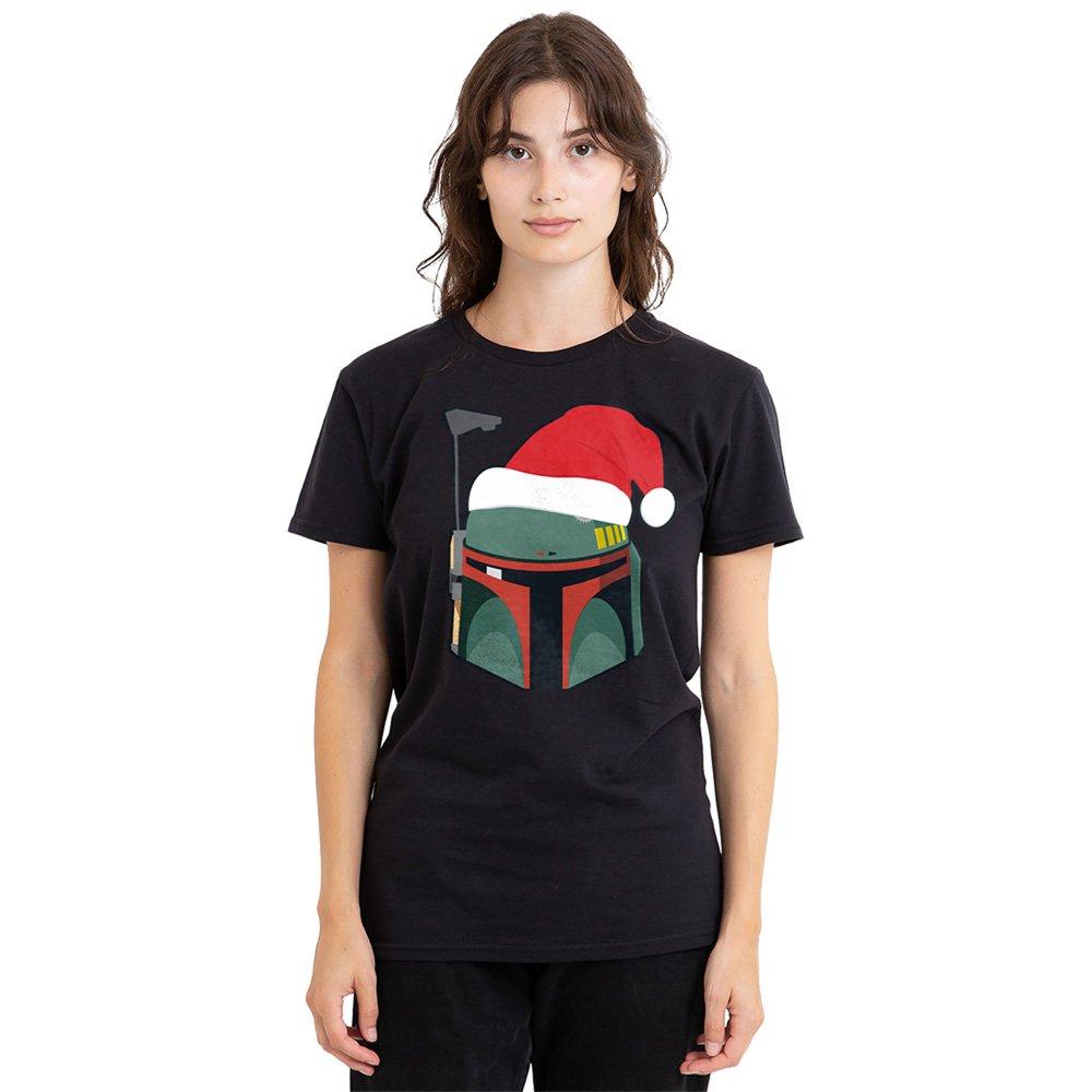 Disney Star Wars Boba Fett Christmas Santa Hat T-Shirt B