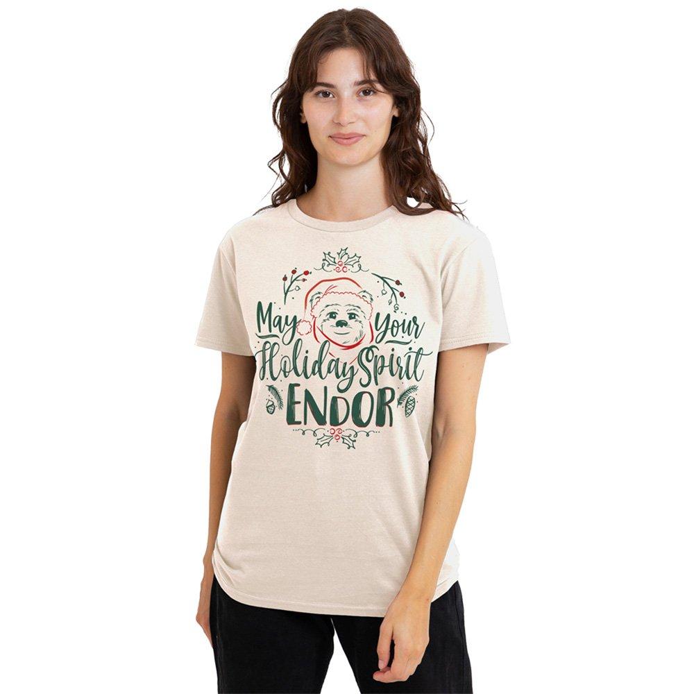 Beige - Disney - Star Wars Holiday Spirit Endor Christmas Ewok T-Sh - 1