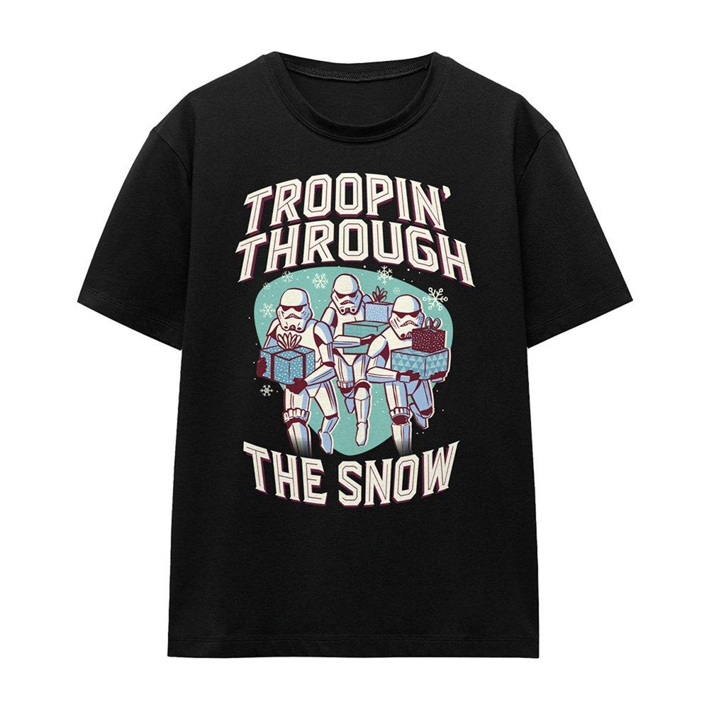 Black - Disney - Star Wars Retro Troopin Through The Snow T-Shirt - 4
