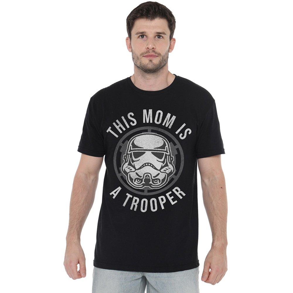 Black - Star Wars - Star Wars MotherS Day Mom Is A Trooper T-Shirt Bl - 1