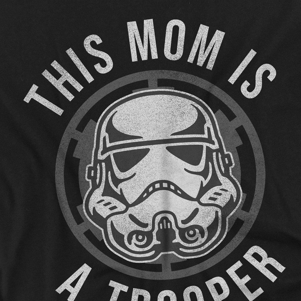 Black - Star Wars - Star Wars MotherS Day Mom Is A Trooper T-Shirt Bl - 2