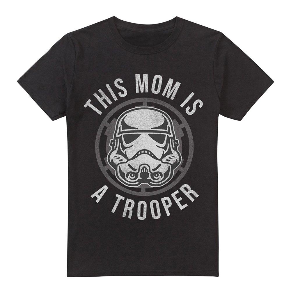 Black - Star Wars - Star Wars MotherS Day Mom Is A Trooper T-Shirt Bl - 4