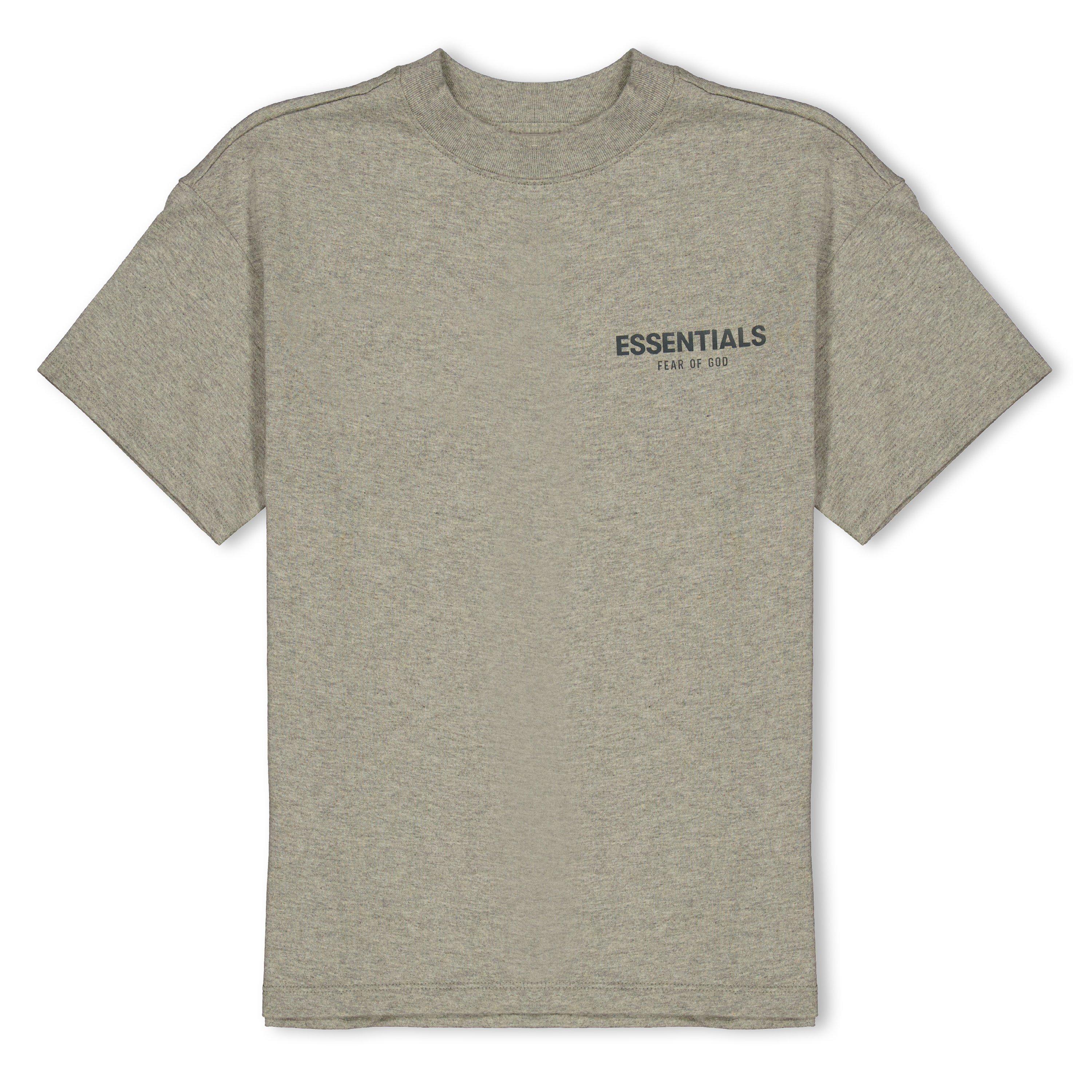 Dark Hthr Oat - Fear Of God Essentials - Unisex Kids' Long Sleeve Oversized T-Shirt - 1