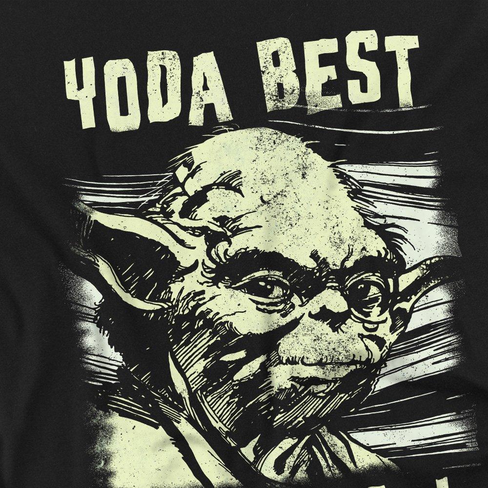 Black - Star Wars - Star Wars Yoda Best Dad Comic Long Sleeve T-Shirt - 2