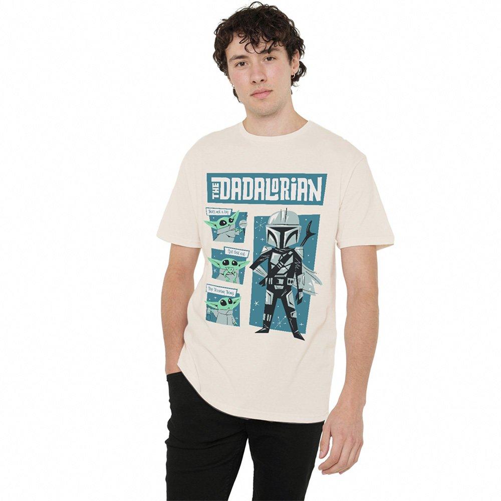Beige - Star Wars - Star Wars Father Retro Dadalorian And Grogu T-Shir - 1