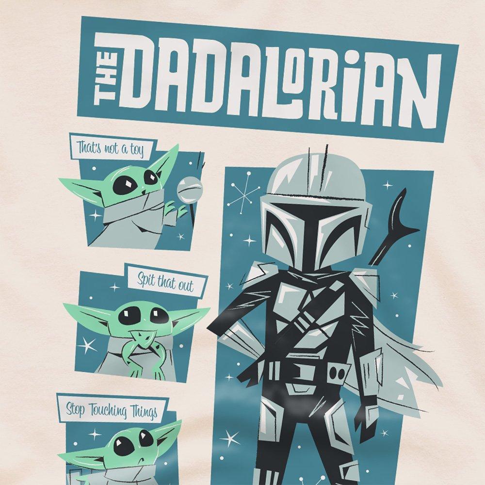 Beige - Star Wars - Star Wars Father Retro Dadalorian And Grogu T-Shir - 2