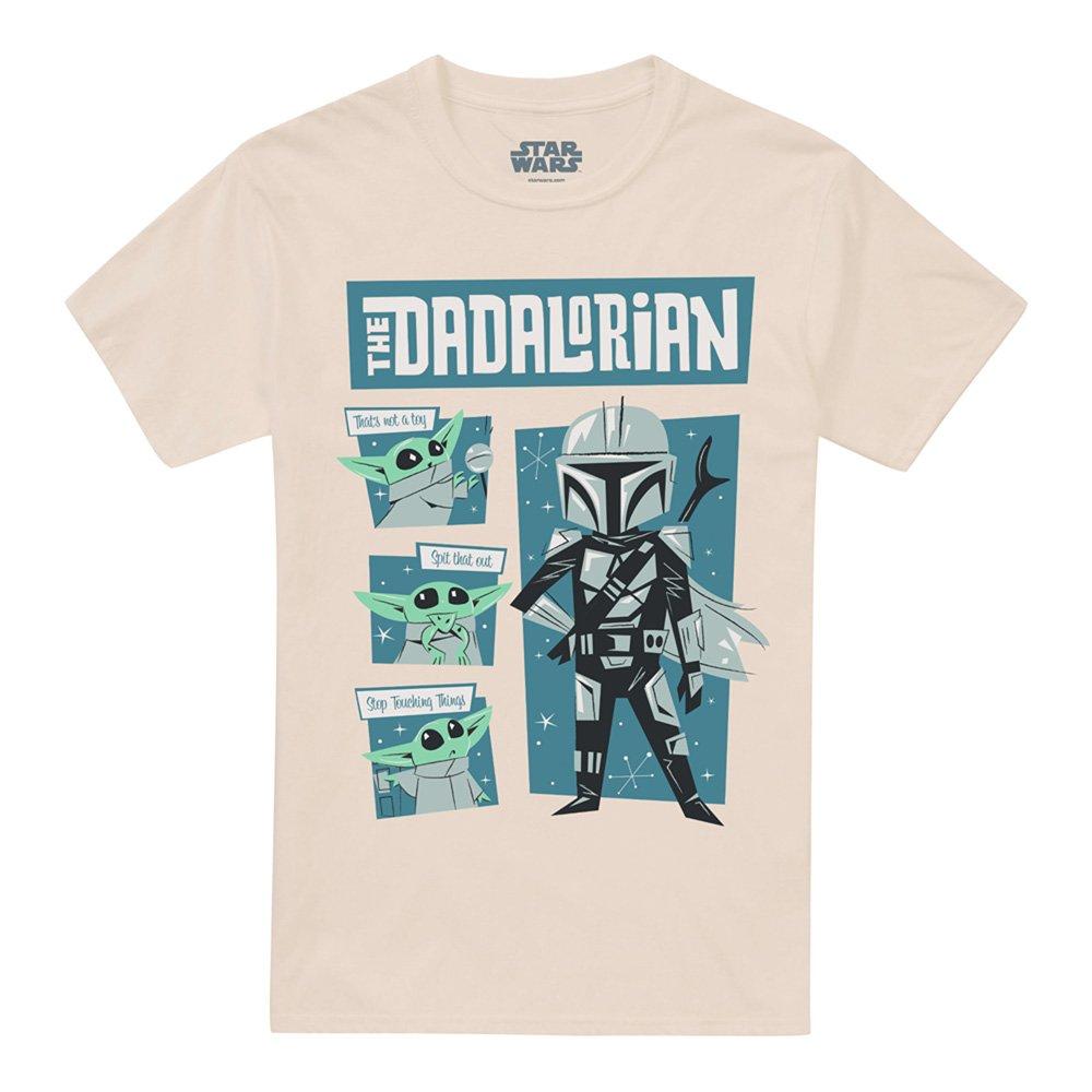 Beige - Star Wars - Star Wars Father Retro Dadalorian And Grogu T-Shir - 4