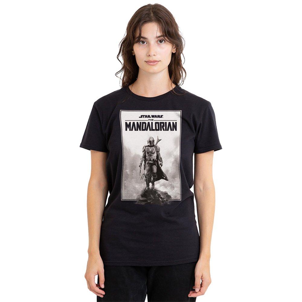 Black - Star Wars - The Mandalorian Desert Poster T-Shirt Black - 1