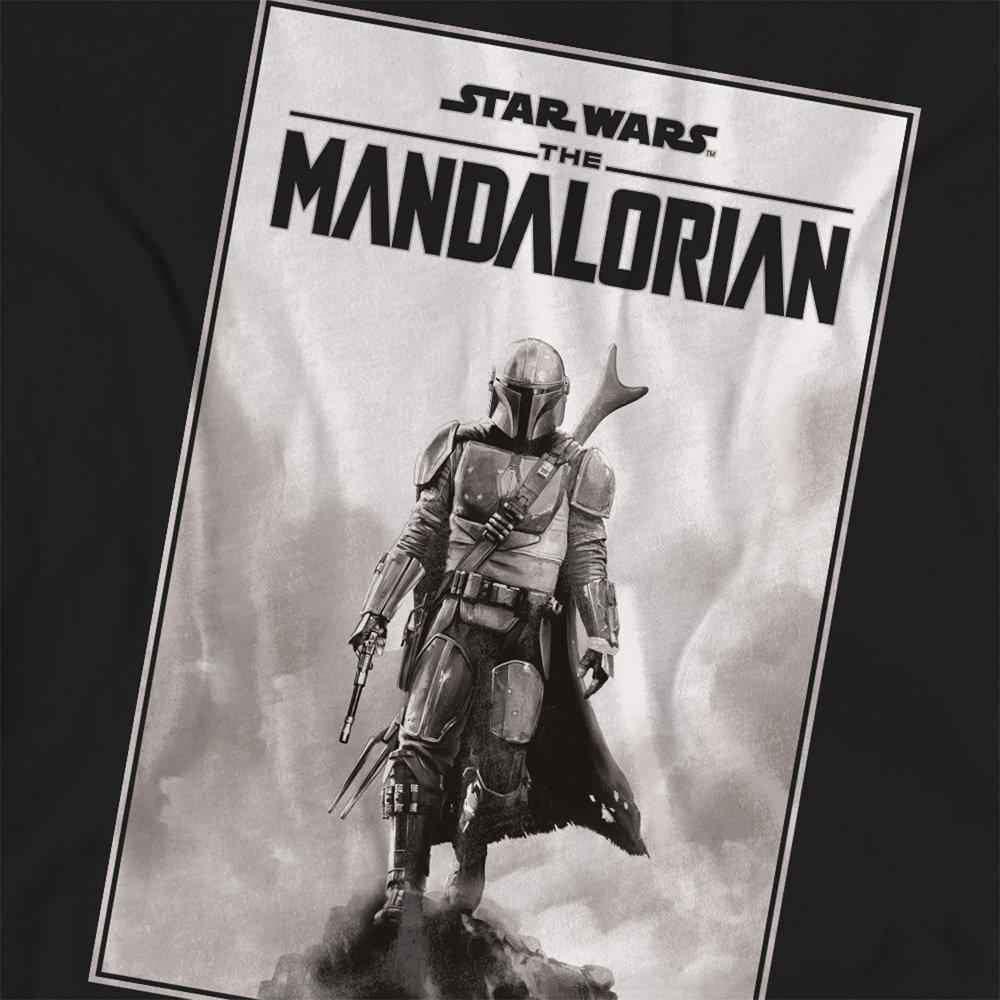 Black - Star Wars - The Mandalorian Desert Poster T-Shirt Black - 2